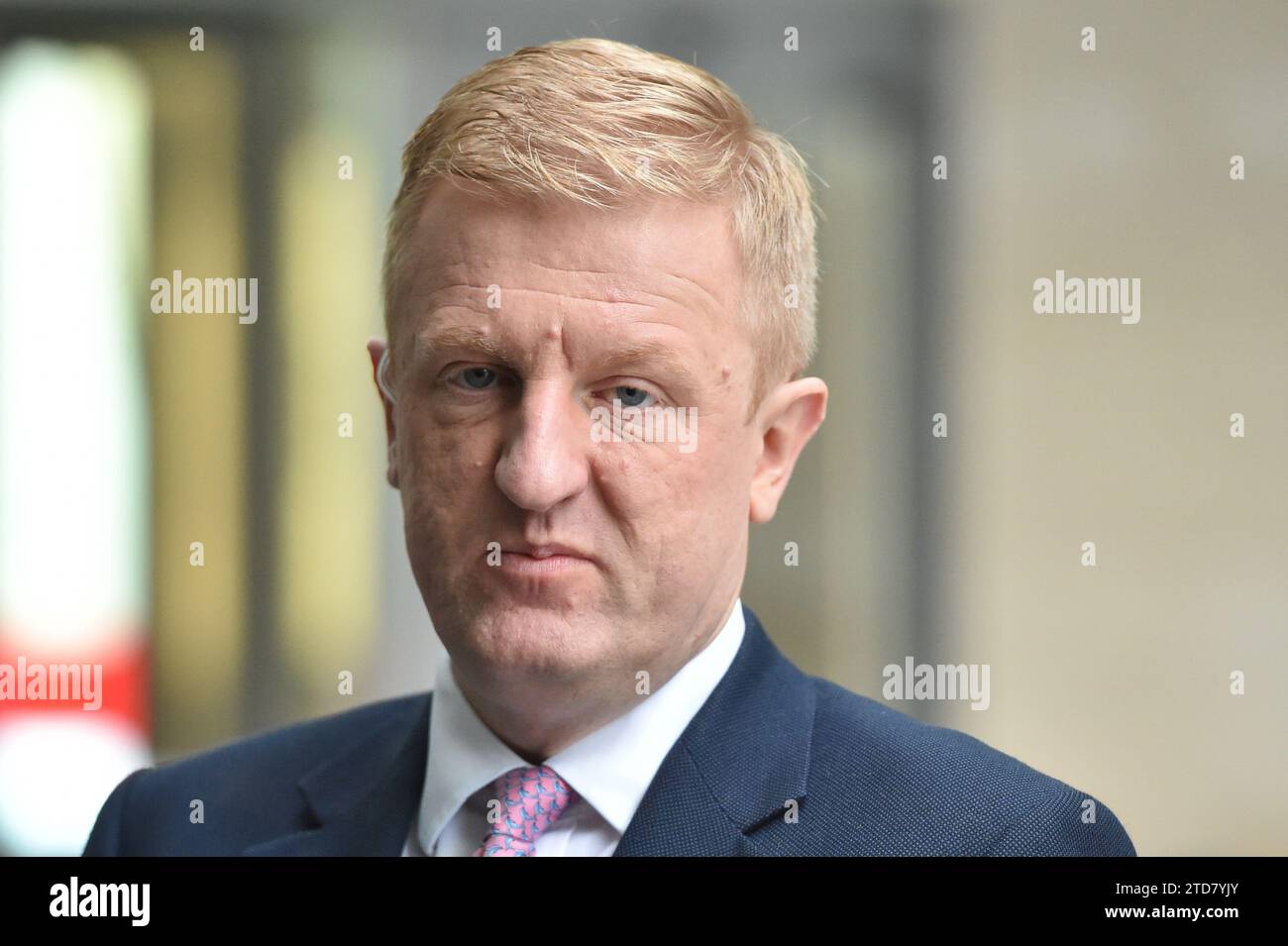 London, England, UK. 17th Dec, 2023. Deputy Prime Minister OLIVER DOWDEN, interviewed outside BBC Studios before 'Sunday with Laura Kuenssberg' appearance. (Credit Image: © Thomas Krych/ZUMA Press Wire) EDITORIAL USAGE ONLY! Not for Commercial USAGE! Credit: ZUMA Press, Inc./Alamy Live News Stock Photo