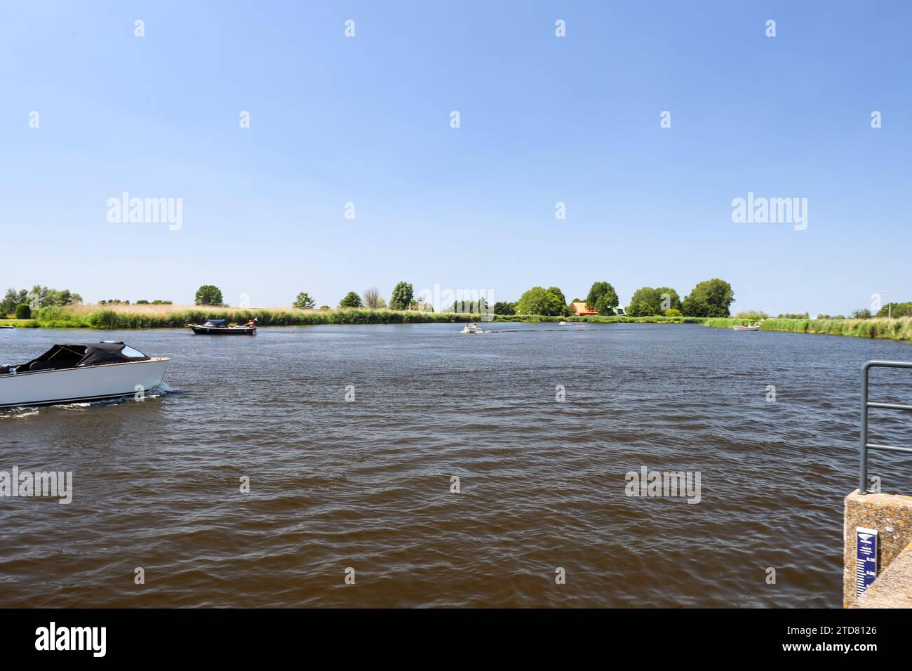River the Rotte at Oud Verlaat (Zevenhuizen) in the Netherlands Stock ...