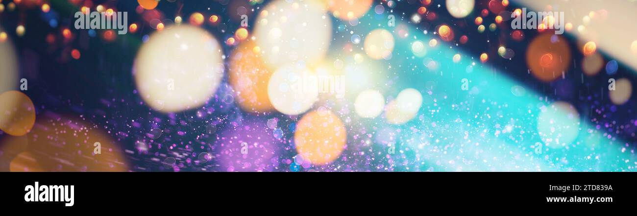 Abstract light celebration background with defocused golden lights for ...