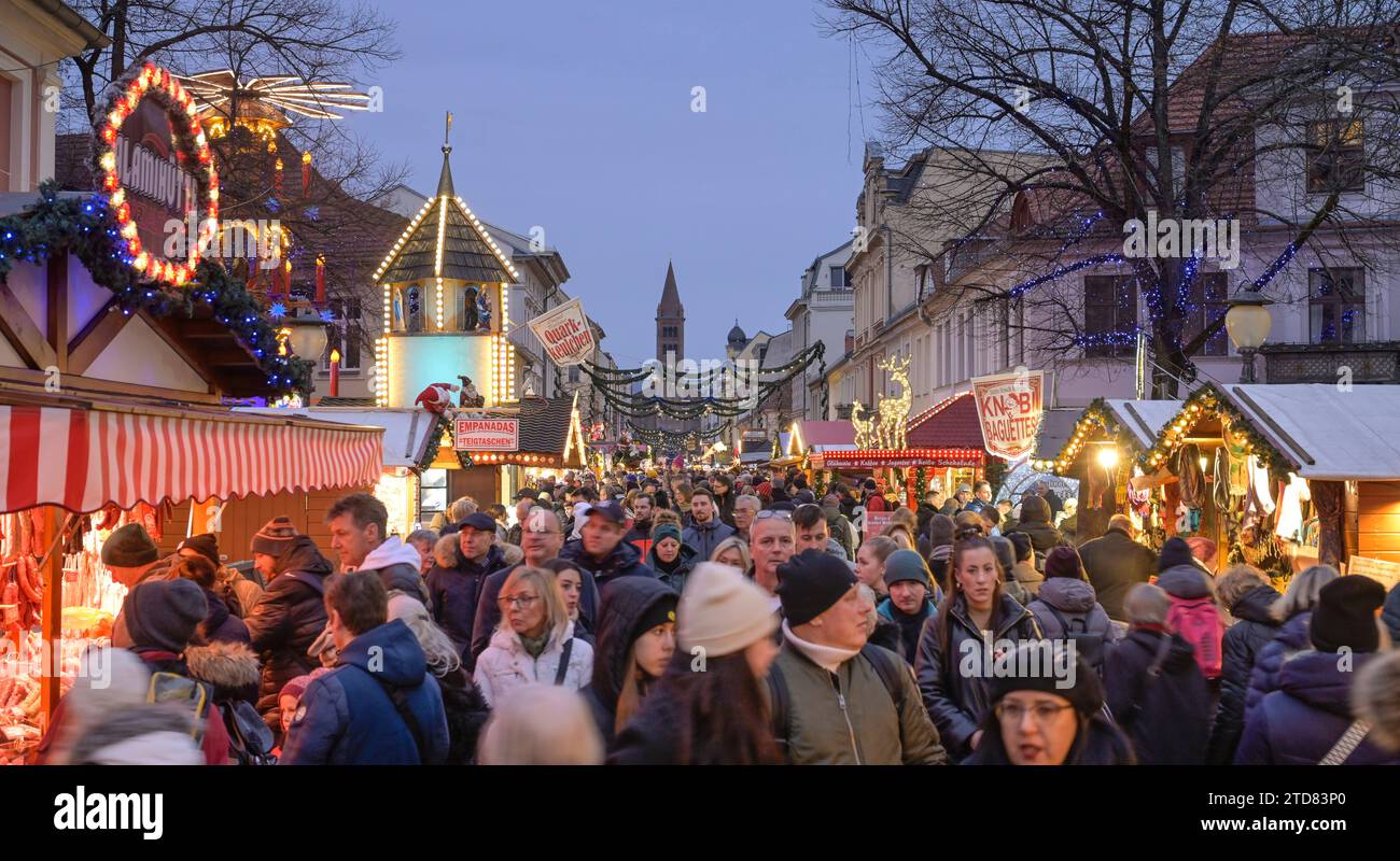 Weihnachtsmarkt Blauer Lichterglanz, Brandenburger Straße, Potsdam