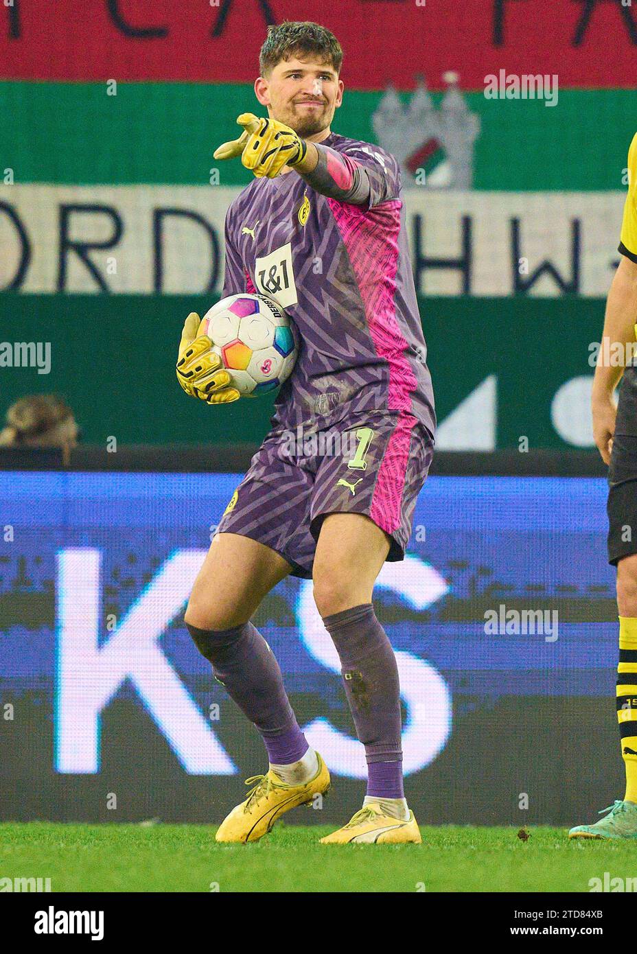 Augsburg, Germany. 16 December, 2023. Gregor KOBEL, goalkeeper BVB Nr ...