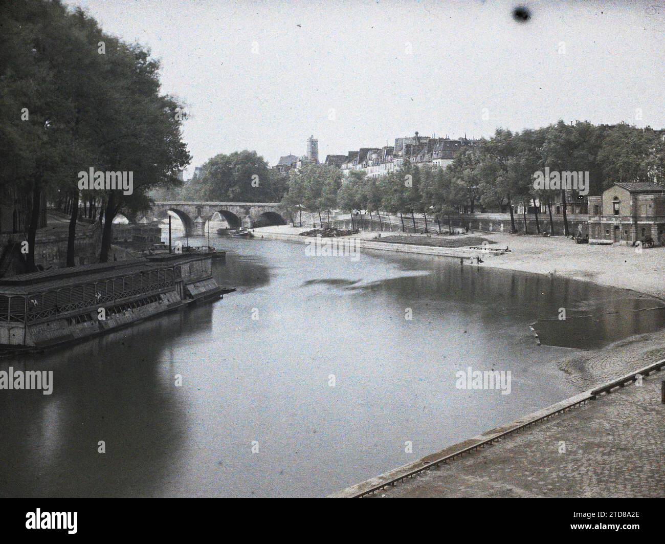 Quya Def Paris (IVth arr.), France The Seine and the Pont-Marie seen from the ...