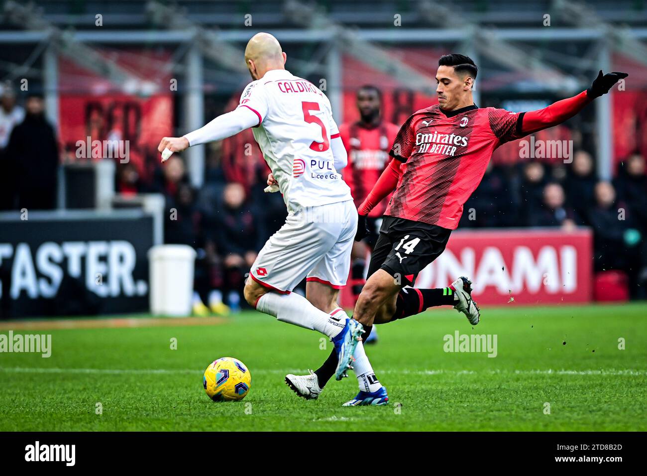 Milan, Italy on December 17, 2023. Tijani Reijnders of AC Milan scores