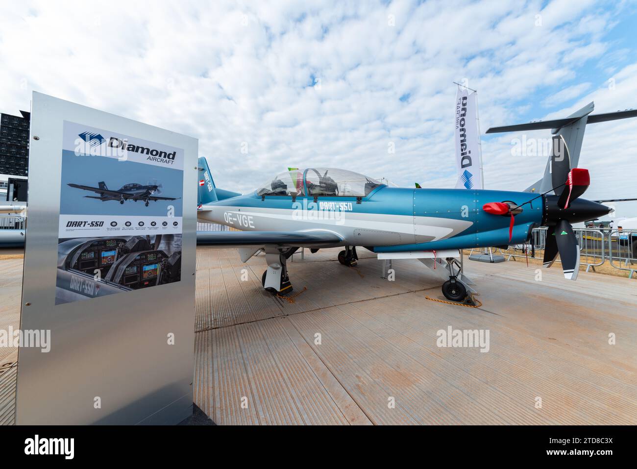 Diamond Dart550 on display at the Farnborough International Airshow 2018. Diamond DART series