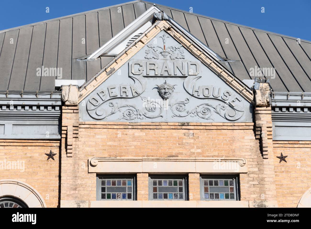Uvalde Grand Opera House, a theater built in 1891in Richardsonian