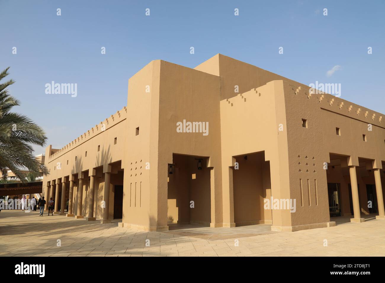 Mudbrick mosque at Diriyah in Riyadh Stock Photo