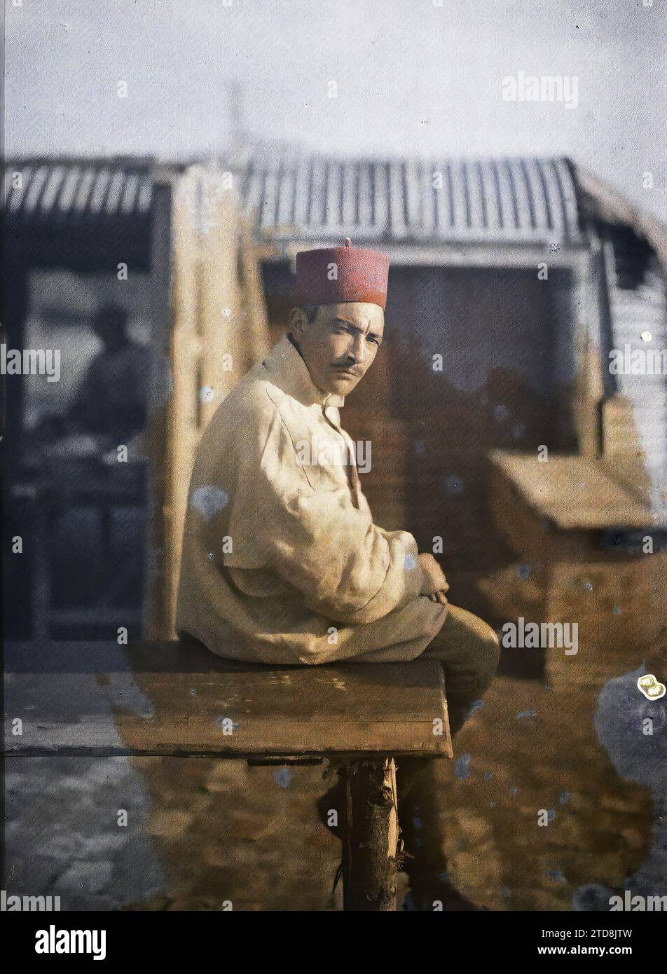 Fez, Morocco Portrait of a Senegalese Tirailleur, Clothing, Colonial