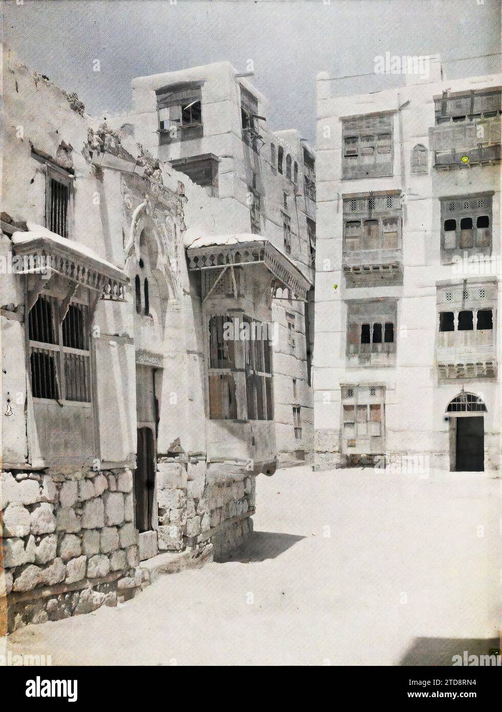 Jeddah, Arabia House Facade, Habitat, Architecture, Dwelling, Moucharabieh, Street, District