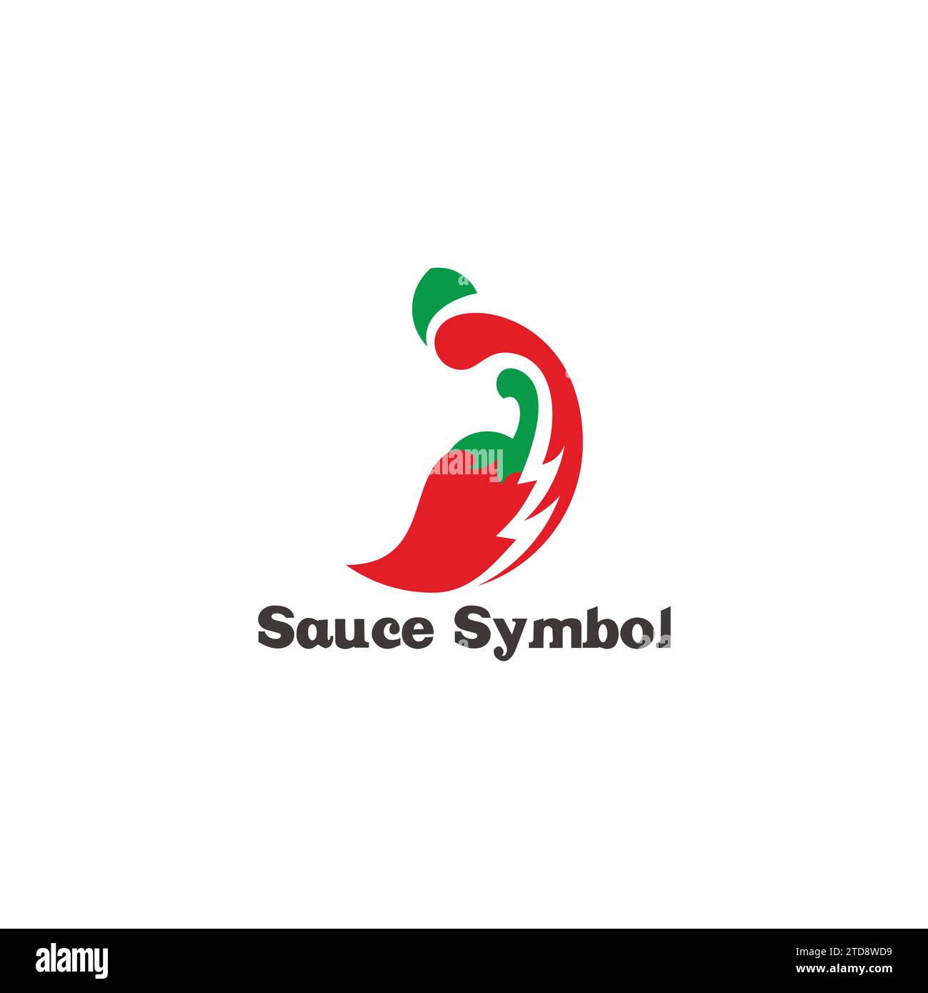 tomatoes chili souce symbol logo vector Stock Vector