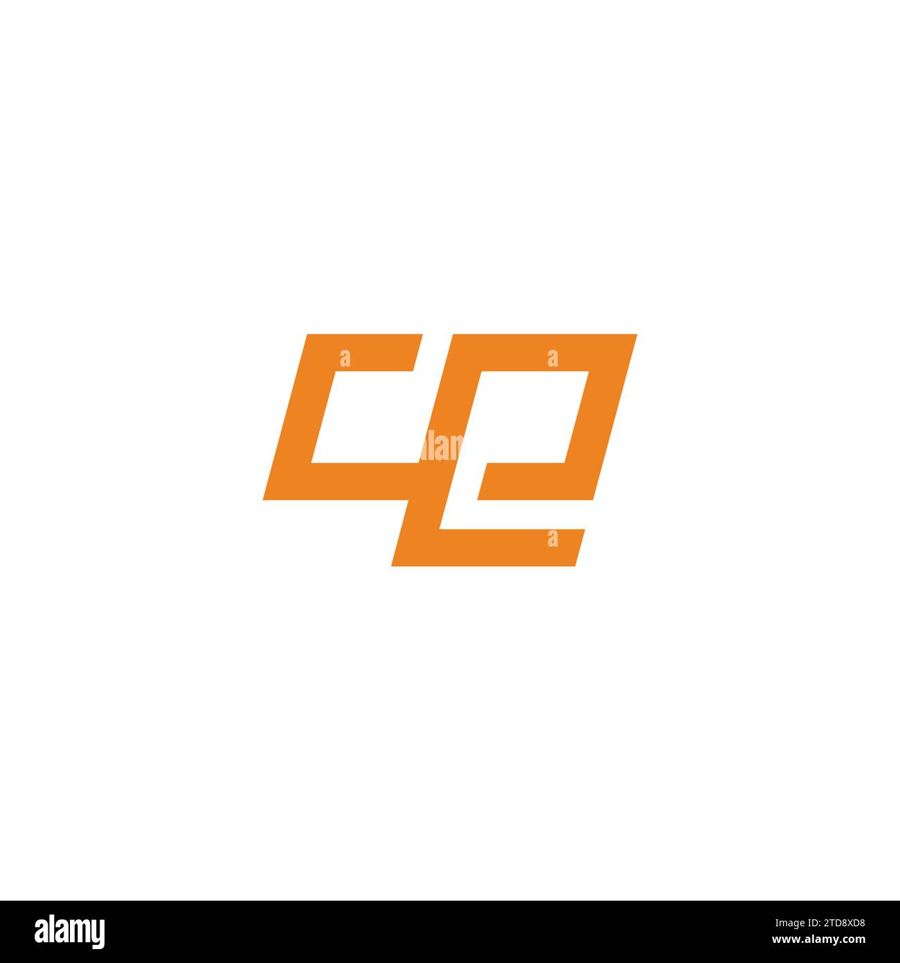 letter ce infinity geometric simple line logo vector Stock Vector