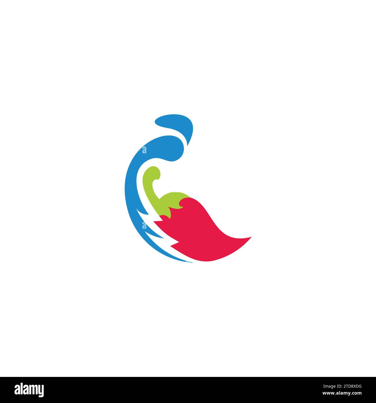 fresh water chili symbol logo vector Stock Vector