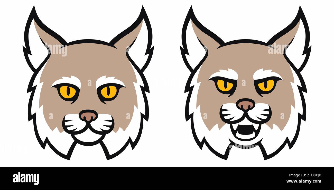 Cute Cartoon Bobcats