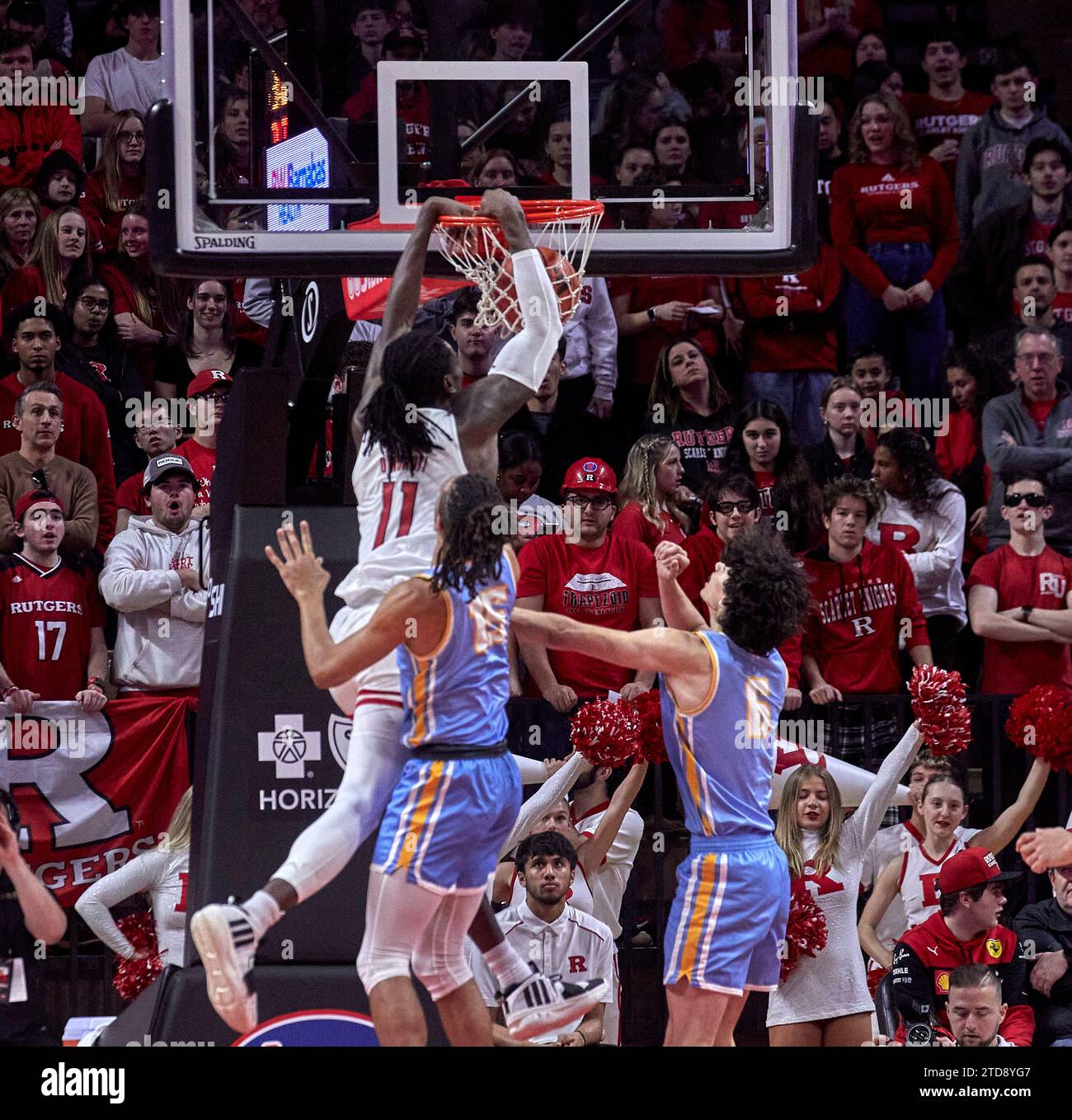 Rutgers Scarlet Knights Center Clifford Omoruyi 11 Dunks Over Long rutgers-scarlet-knights-center-clifford-omoruyi-11-dunks-over-long