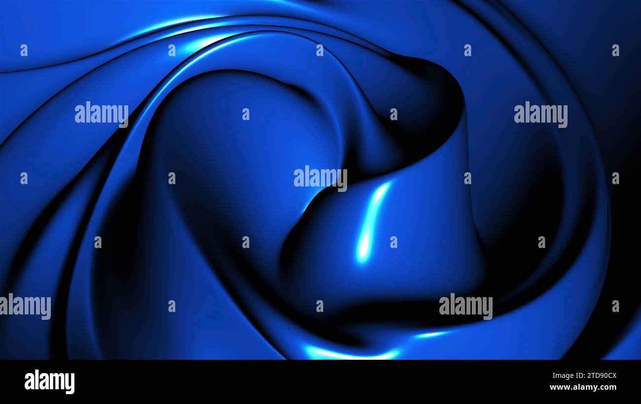 Waving blue background. Computer generated 3d render Stock Photo - Alamy