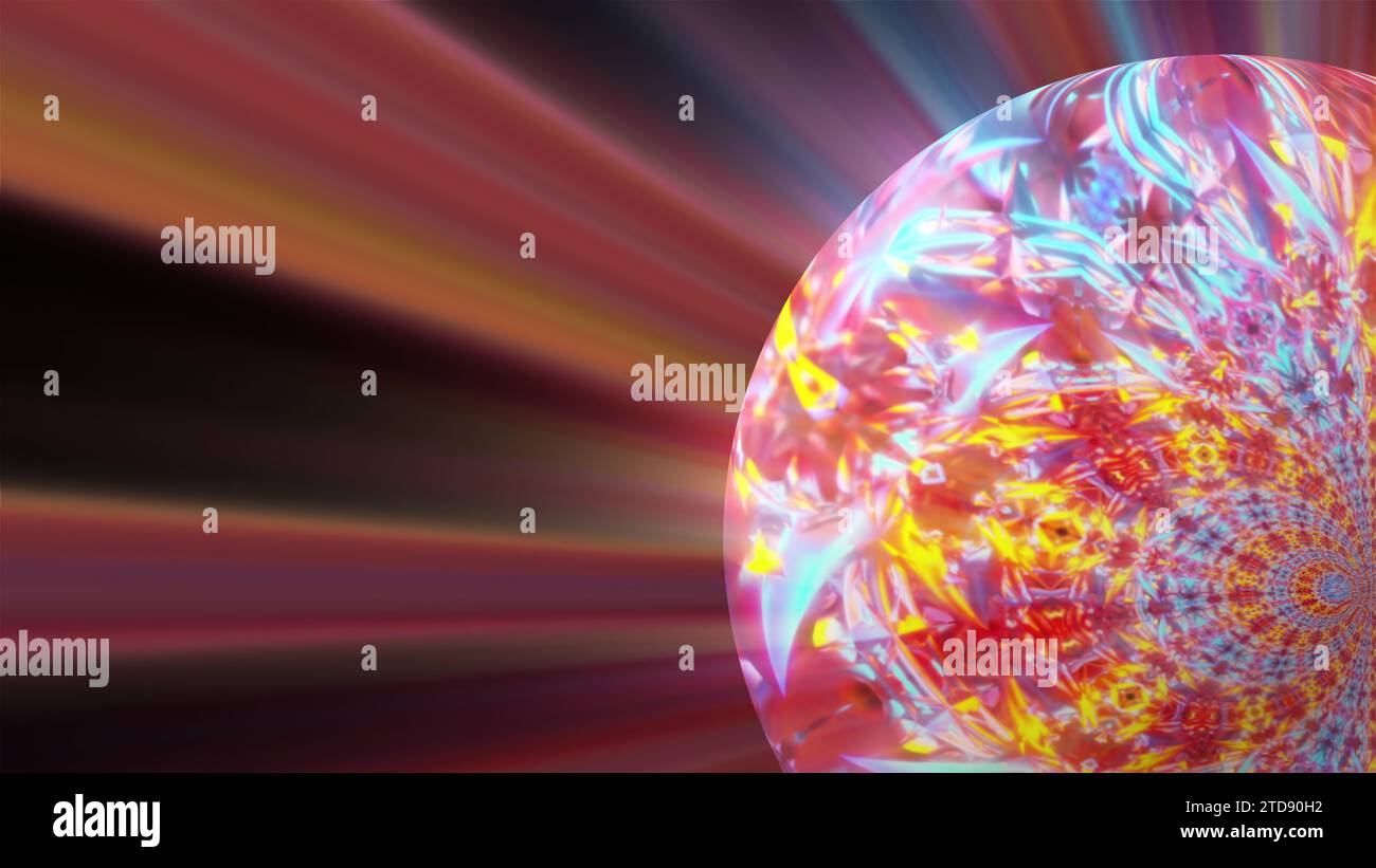 Animation neon wavy sphere purple hi-res stock photography and images ...