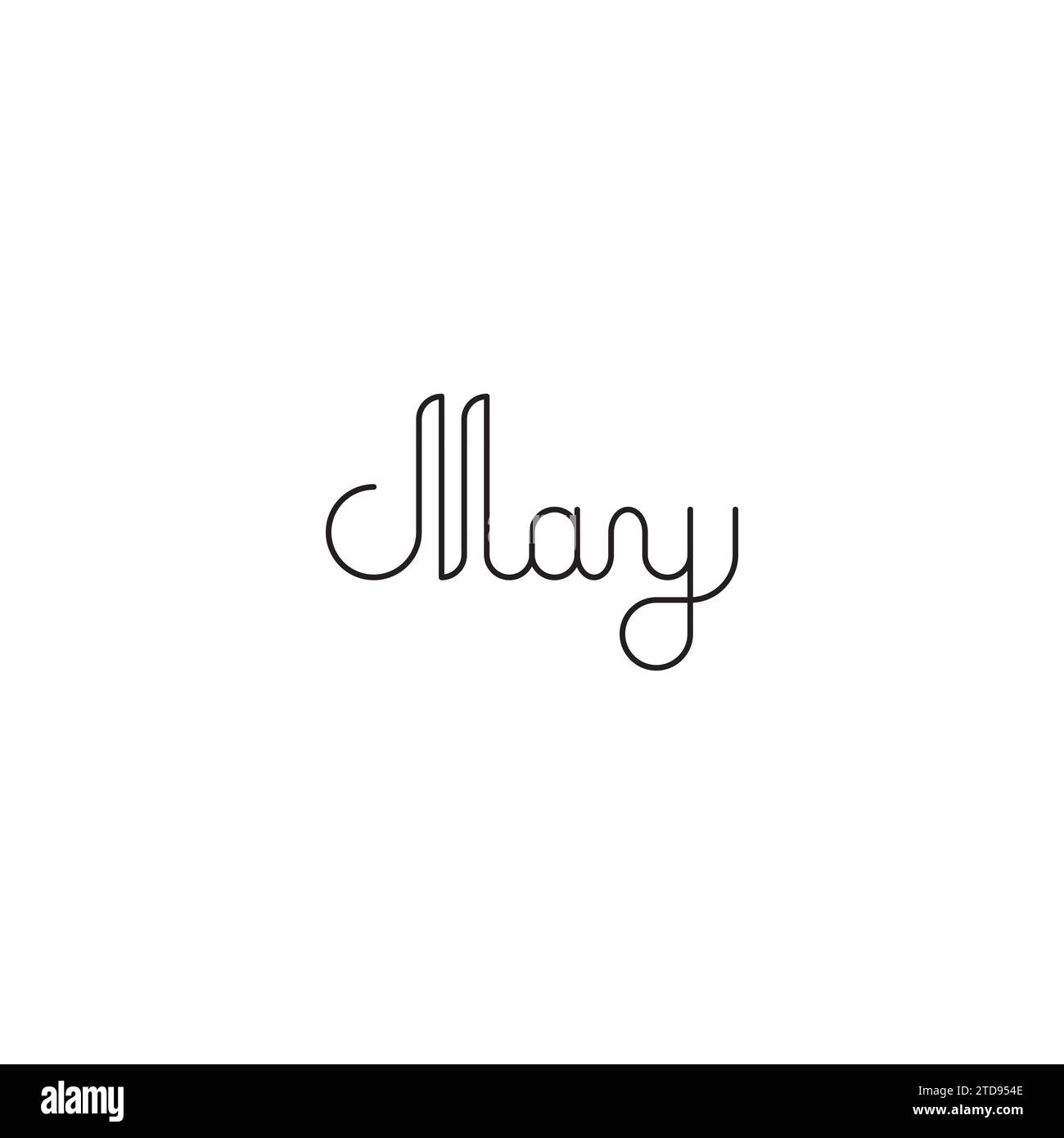 Spring month may lettering Stock Vector Images - Alamy