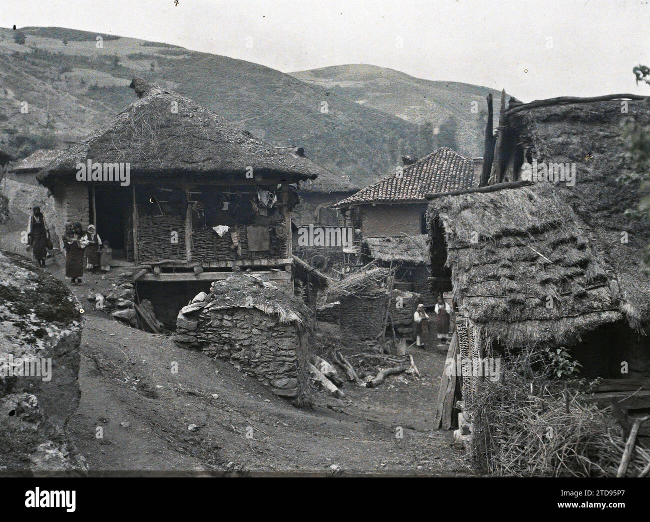 Opinza (current Openica), Macedonia Oven, houses, streets, Daily life ...