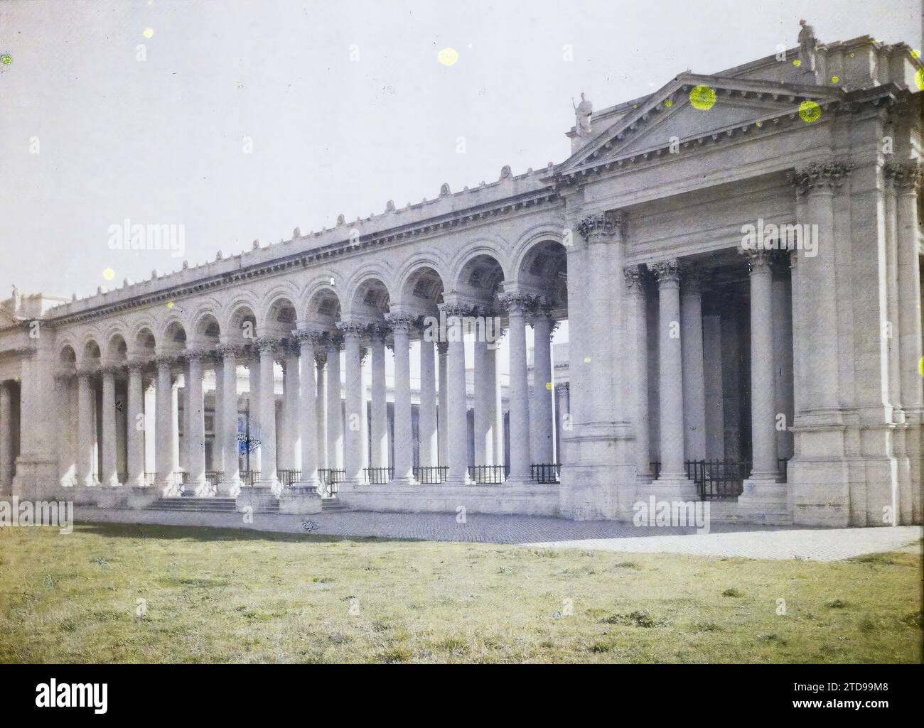 Saint Paul Column Rome Rome, Italy Basilica of Saint Paul Outside the Walls, colonnade ...