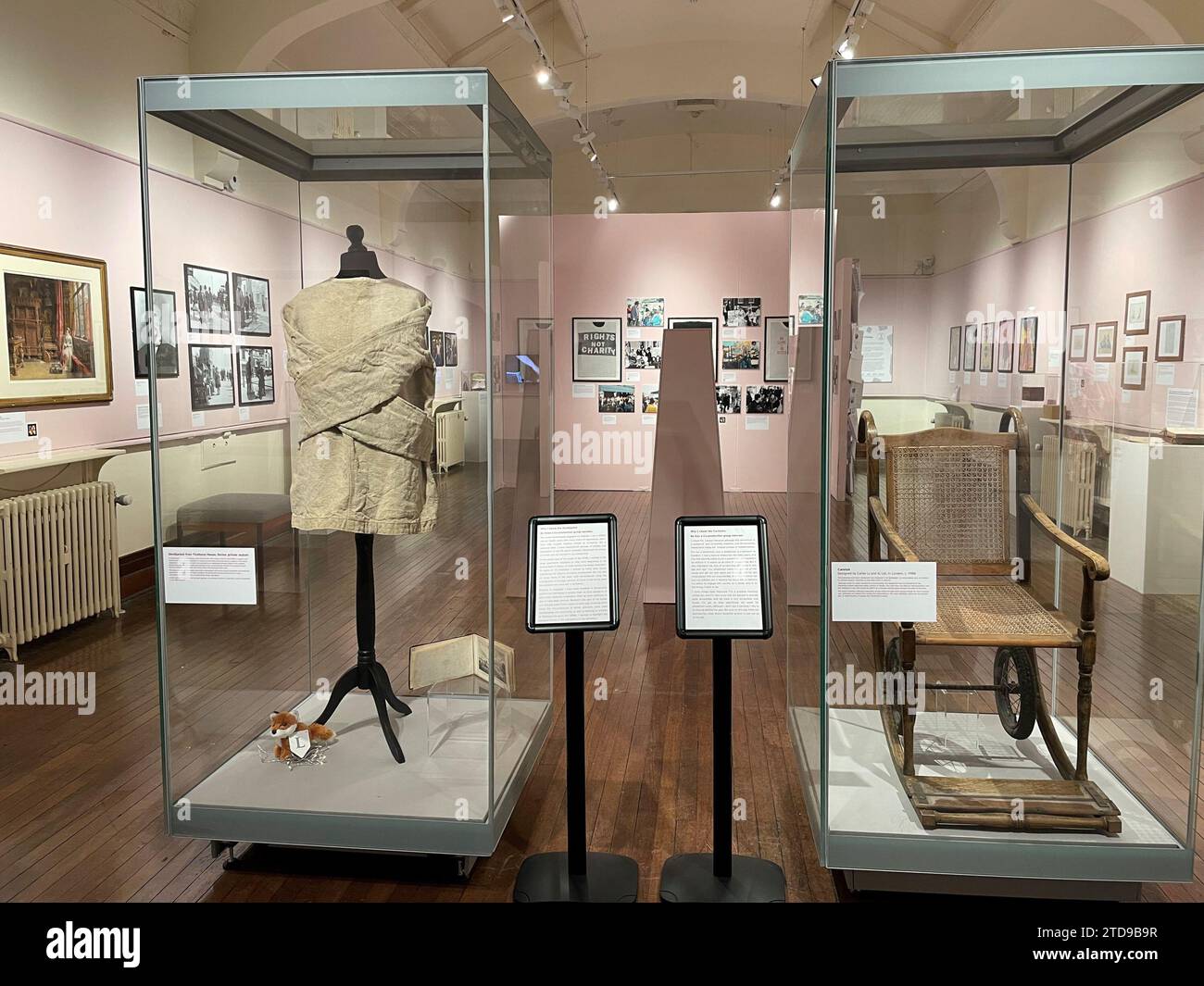 A view of an exhibition of work from disabled people entitled, Stored Out Of Sight, hosted at Hastings Museum & Art Gallery, which revealed the works and objects belonging to those throughout history that would otherwise have stayed unseen. Picture date: Sunday December 17, 2023. Stock Photo