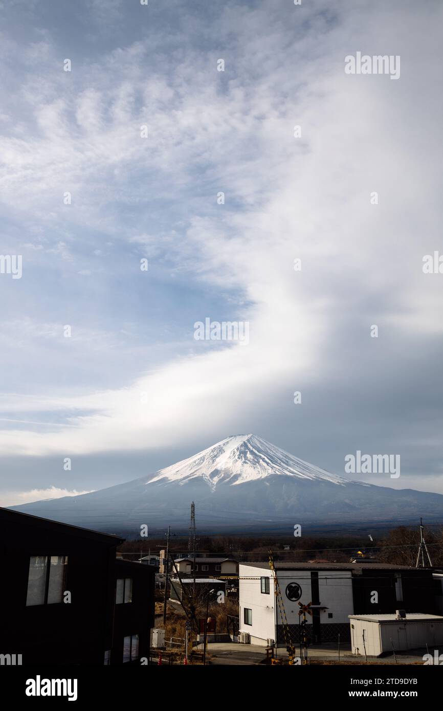 Mt Fuji, Fujikawaguchiko, Japan, February 2023 Stock Photo