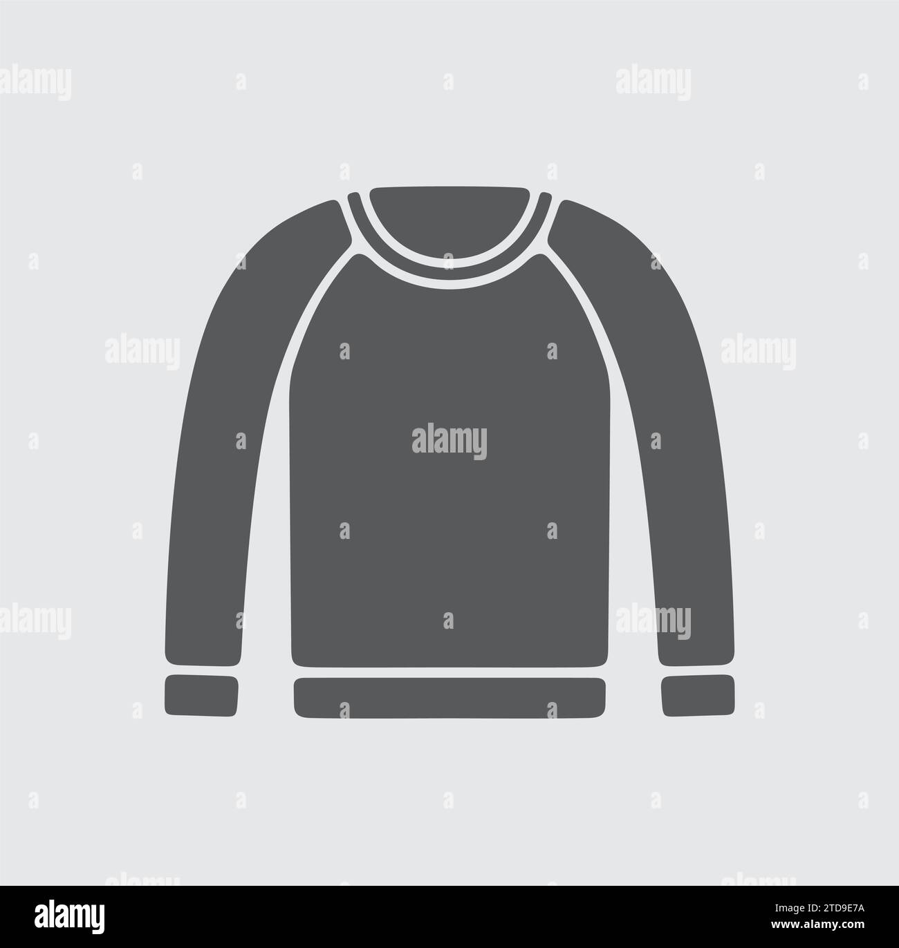 Mens jumper icon on a background. Vector illustration. Stock Vector