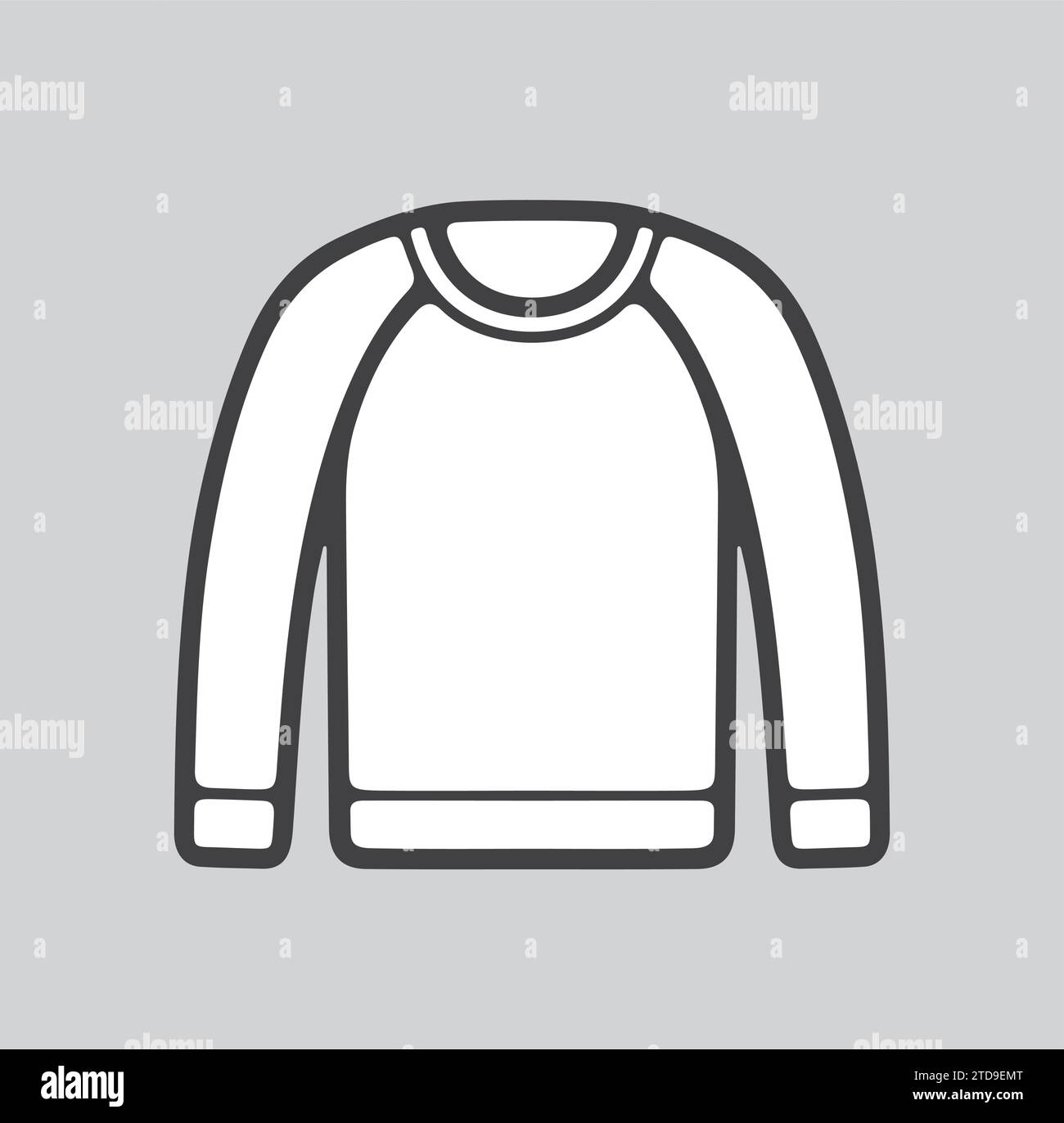 Mens jumper line icon on a background. Vector illustration. Stock Vector