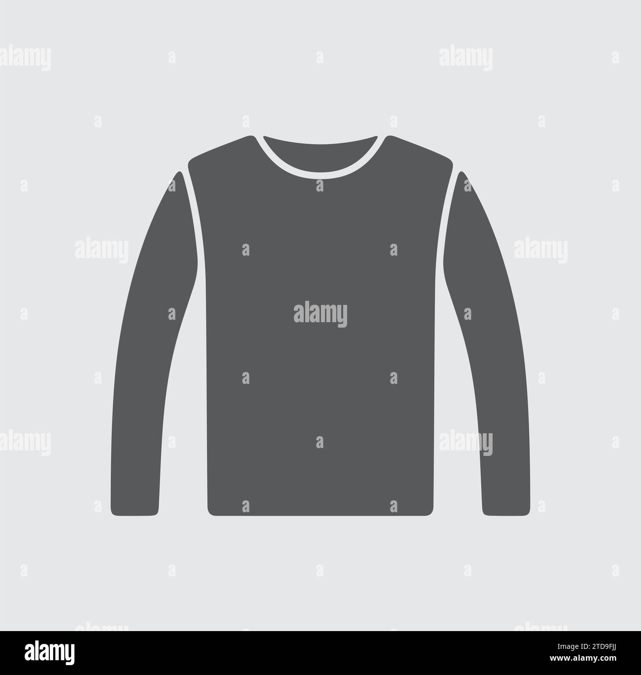 Mens jumper icon on a background. Vector illustration. Stock Vector