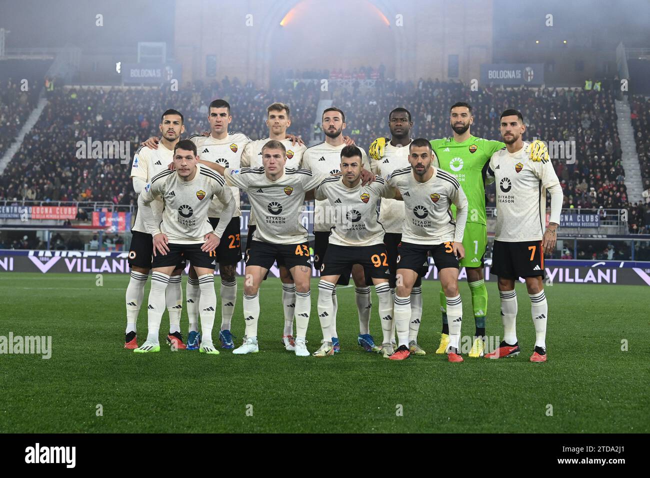 Bologna, Italy. 17th Dec, 2023. As Roma photo team during Bologna FC vs AS Roma, Italian soccer