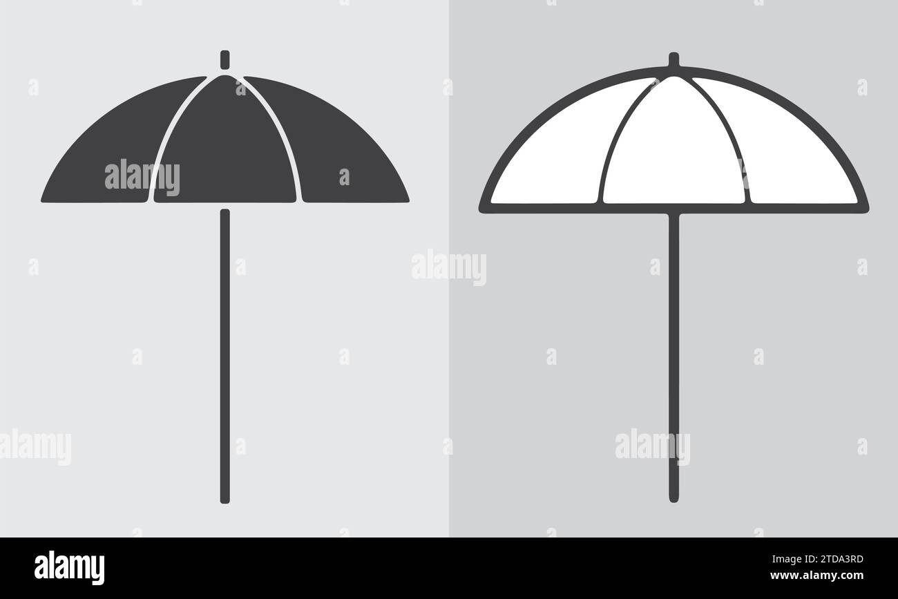 Umbrella icon on a background. Vector illustration Stock Vector Image ...