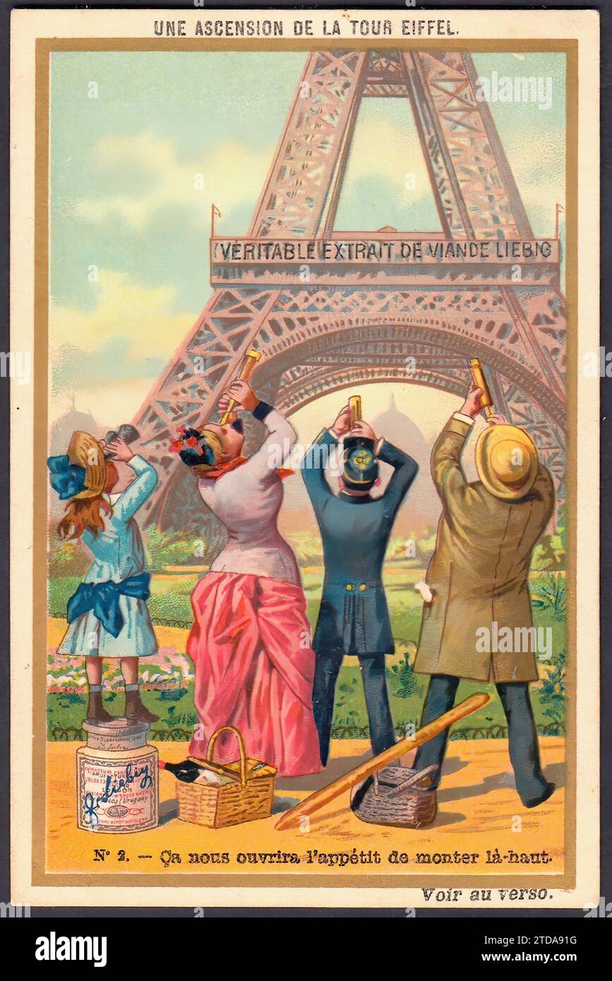 Tableau Tour Eiffel Vintage
