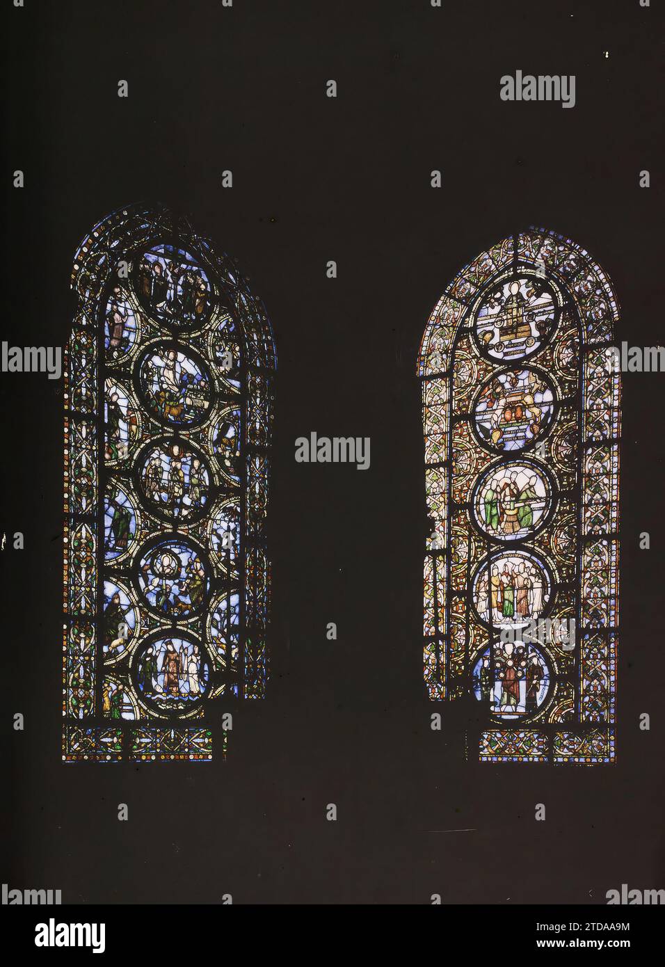 Basilica of saint denis stained glass hi-res stock photography and ...