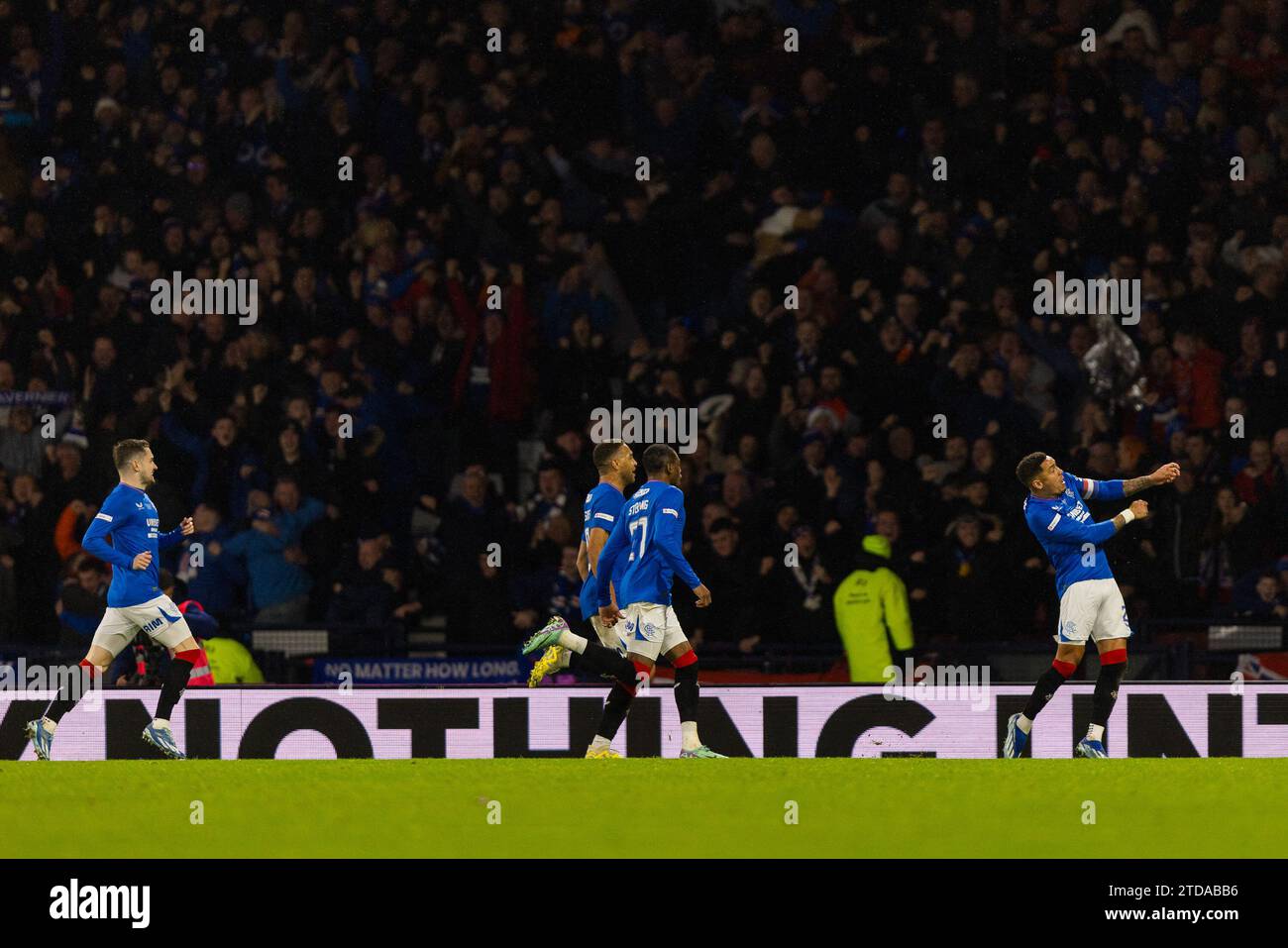 Glasgow, Scotland. 17 December 2023. James Tavernier (2 Rangers