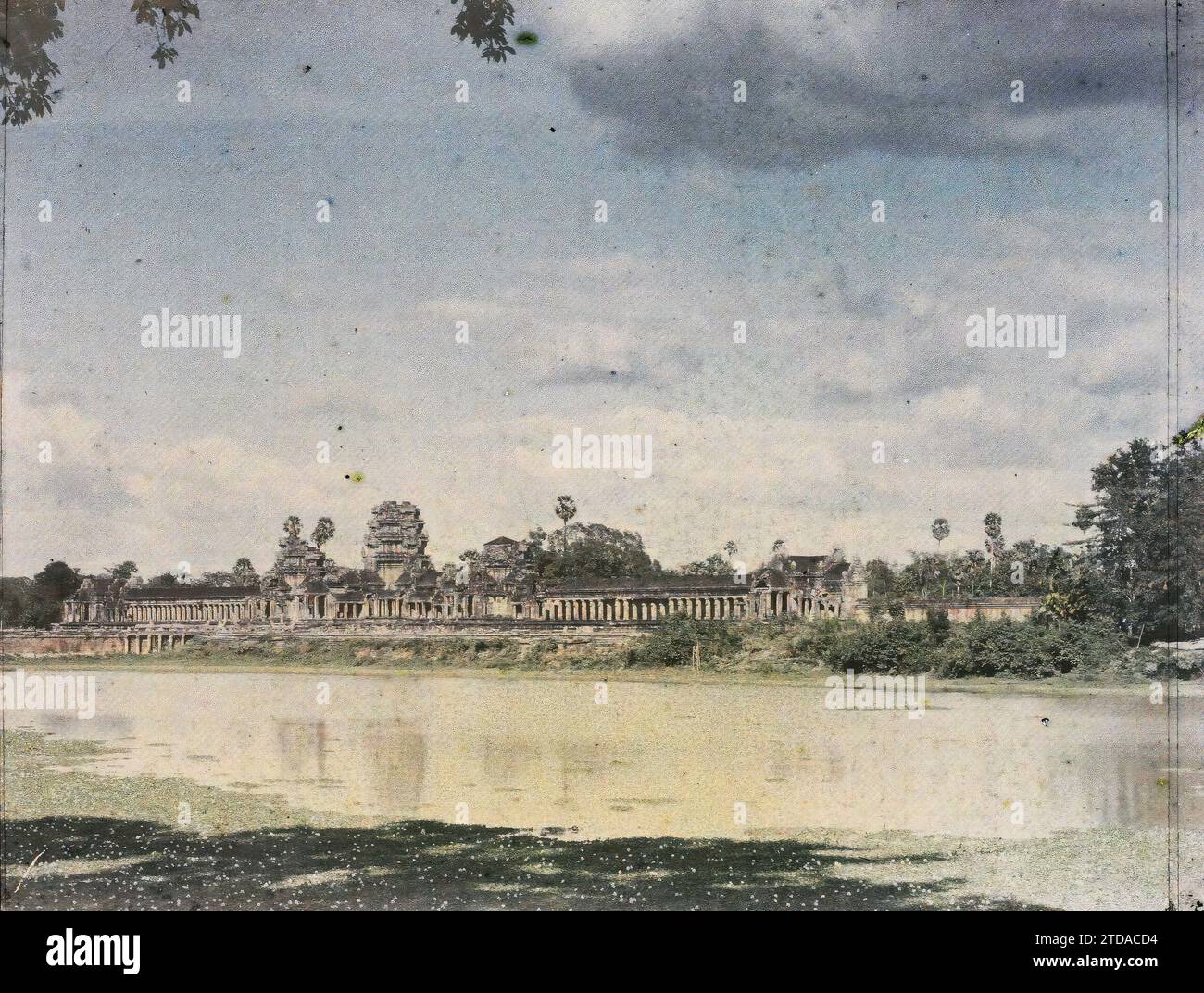 Angkor, Cambodia, Indochina The moat protecting the outer enclosure of