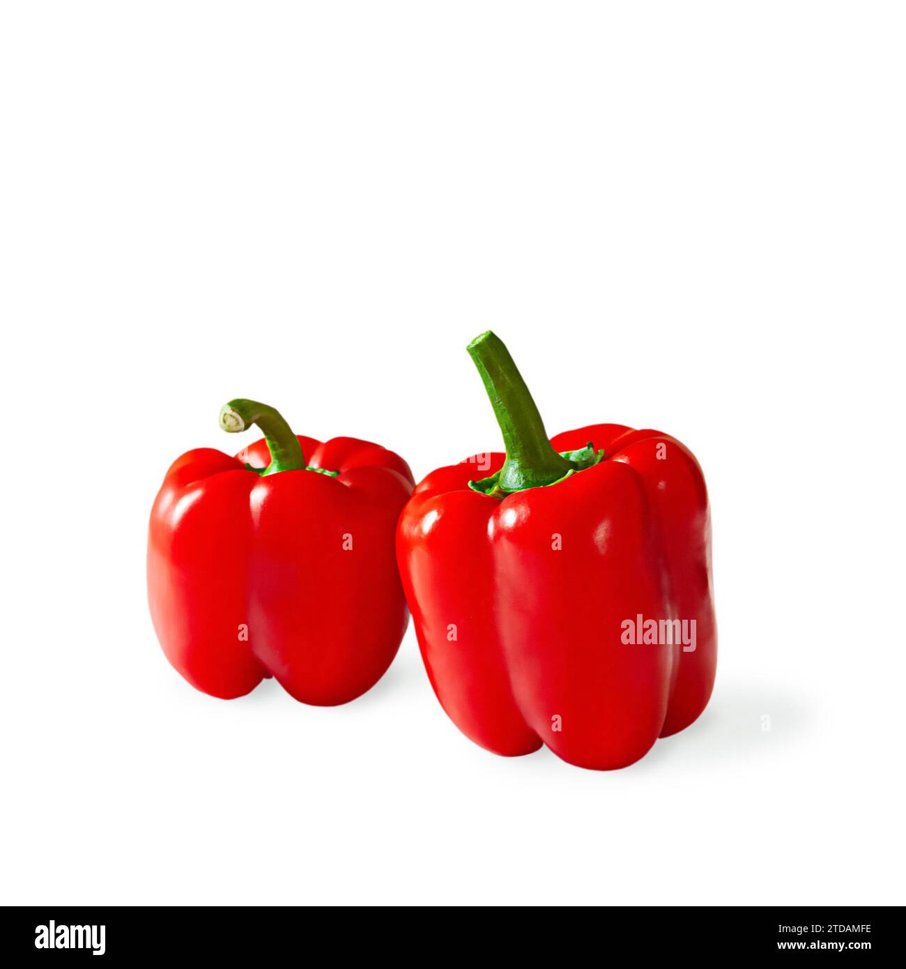 Red sweet pepper isolated on white background Stock Photo - Alamy