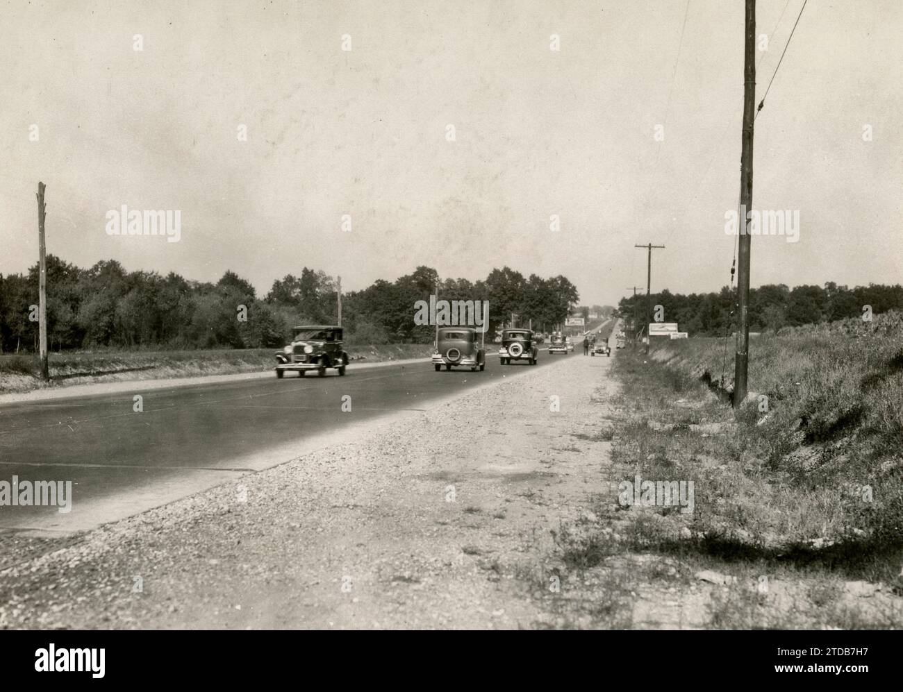 U.S. Route 1, Clarksville, New Jersey, circa 1930 Stock Photo Alamy