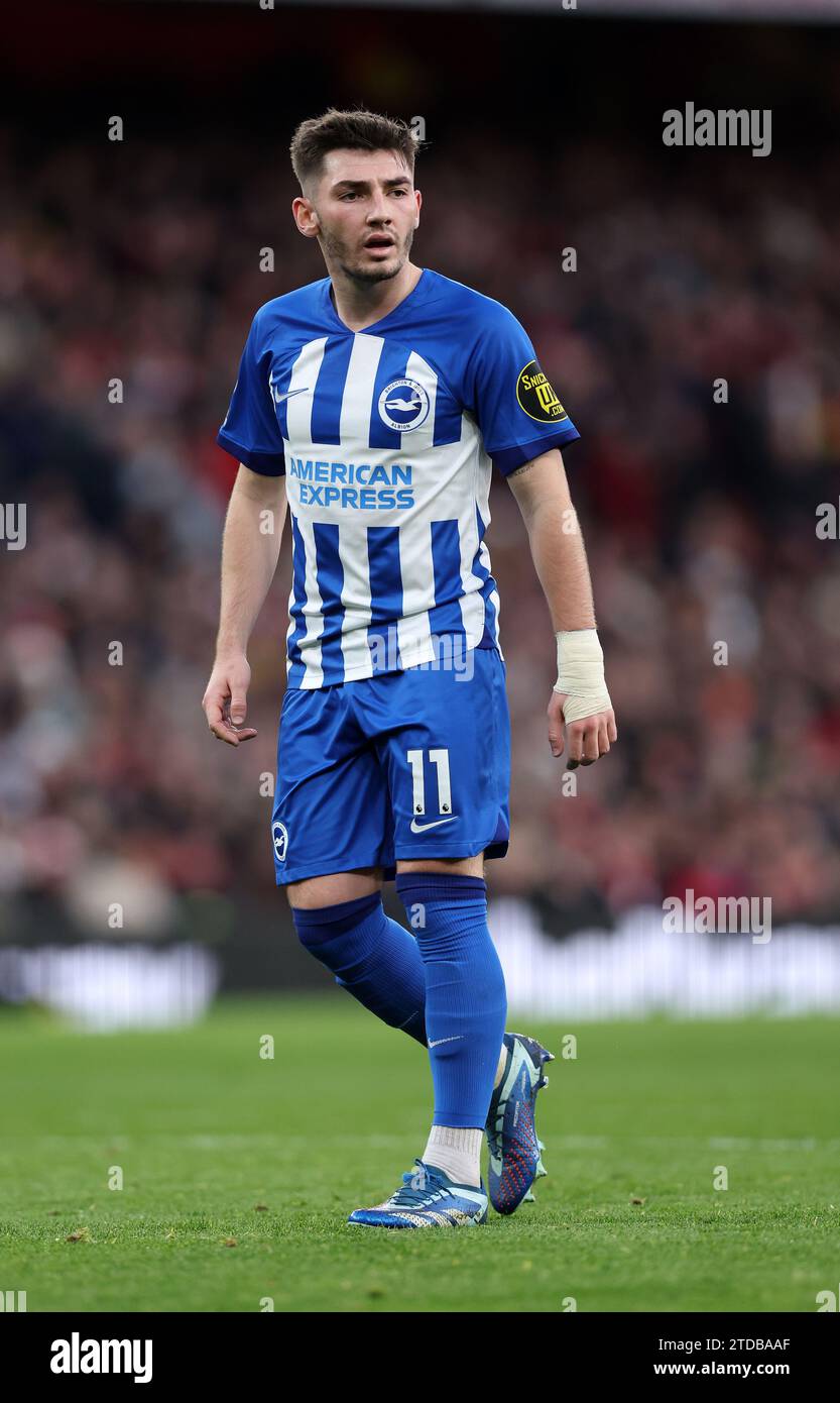 London, UK. 17th Dec, 2023. Billy Gilmour of Brighton during the Premier League match at the Emirates Stadium, London. Picture credit should read: David Klein/Sportimage Credit: Sportimage Ltd/Alamy Live News Stock Photo