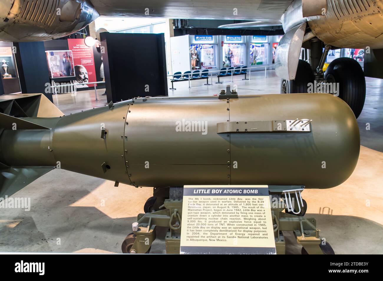 Little Boy the first nuclear weapon used in warfare dropped on Hiroshima on 6th August 1945 Stock Photo