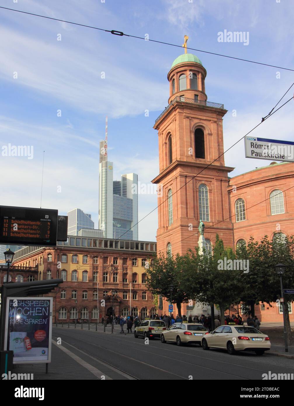 Frankfurt, Germany October 11, 2016: St Paul's Church (German: Paulskirche) is a Protestant church in Paulsplatz Stock Photo