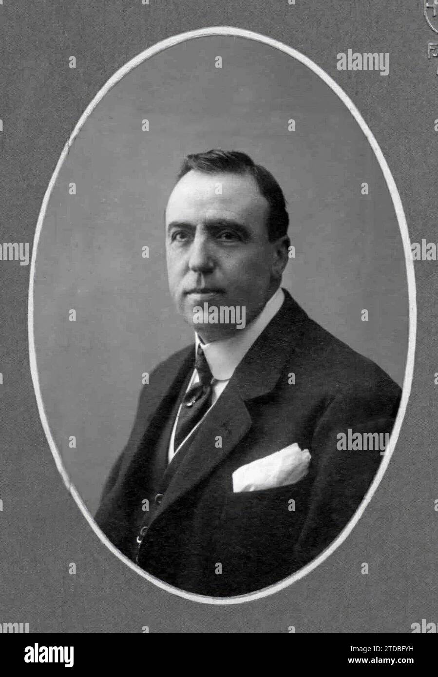 02/28/1918. Don Antonio Turón, new dean of the notary school of Madrid - Approximate date. Credit: Album / Archivo ABC / Alfonso Sánchez García Alfonso Stock Photo