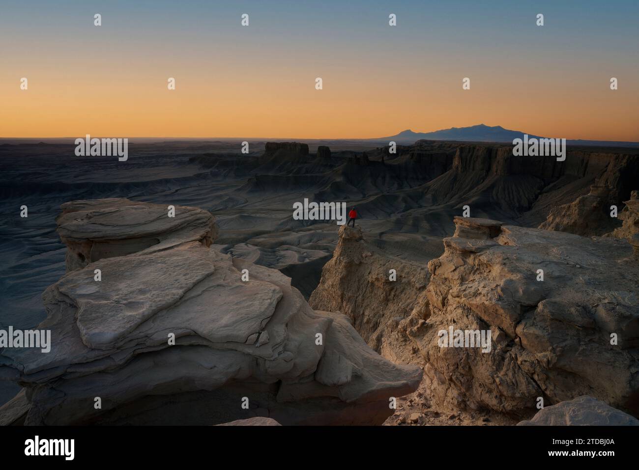 Moonscape overlook, Utah, USA. Stock Photo