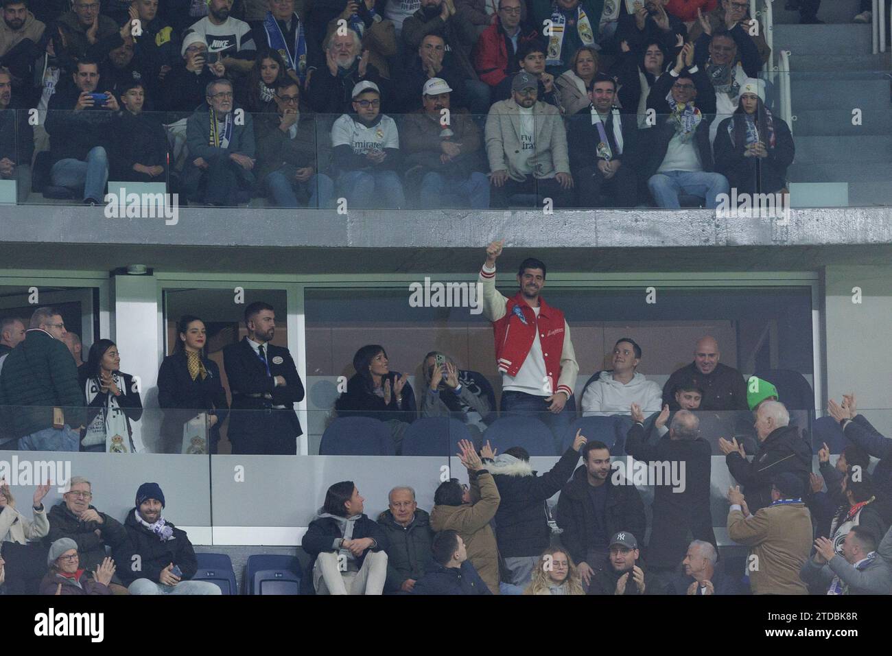 MADRID, SPAIN - DECEMBER 17: Real Madrid goalkeeper Thibaut Courtois ...