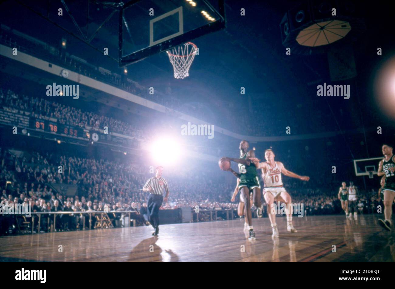 Red Kerr NEW YORK, NY - NOVEMBER 3: Bill Russell #6 of the Boston Celtics goes ...