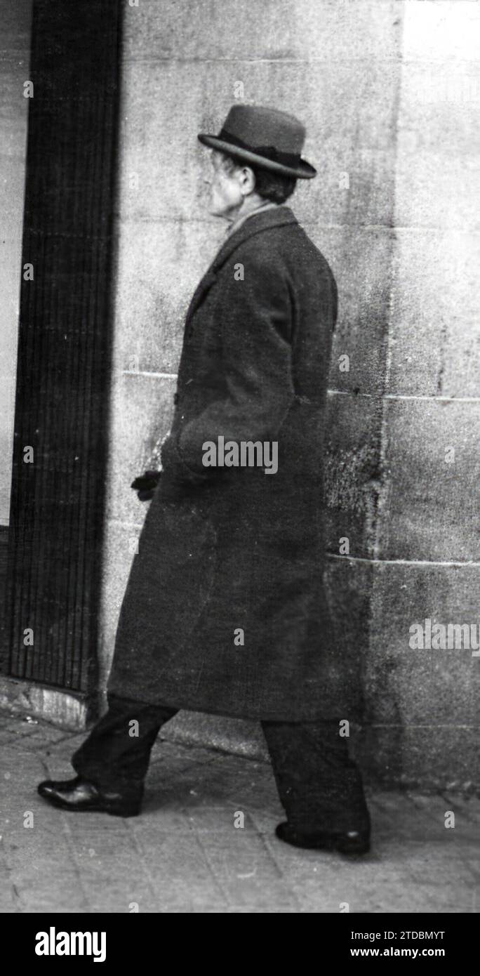 12/31/1949. An image of Azorín. Credit: Album / Archivo ABC / Manuel Sanz Bermejo Stock Photo