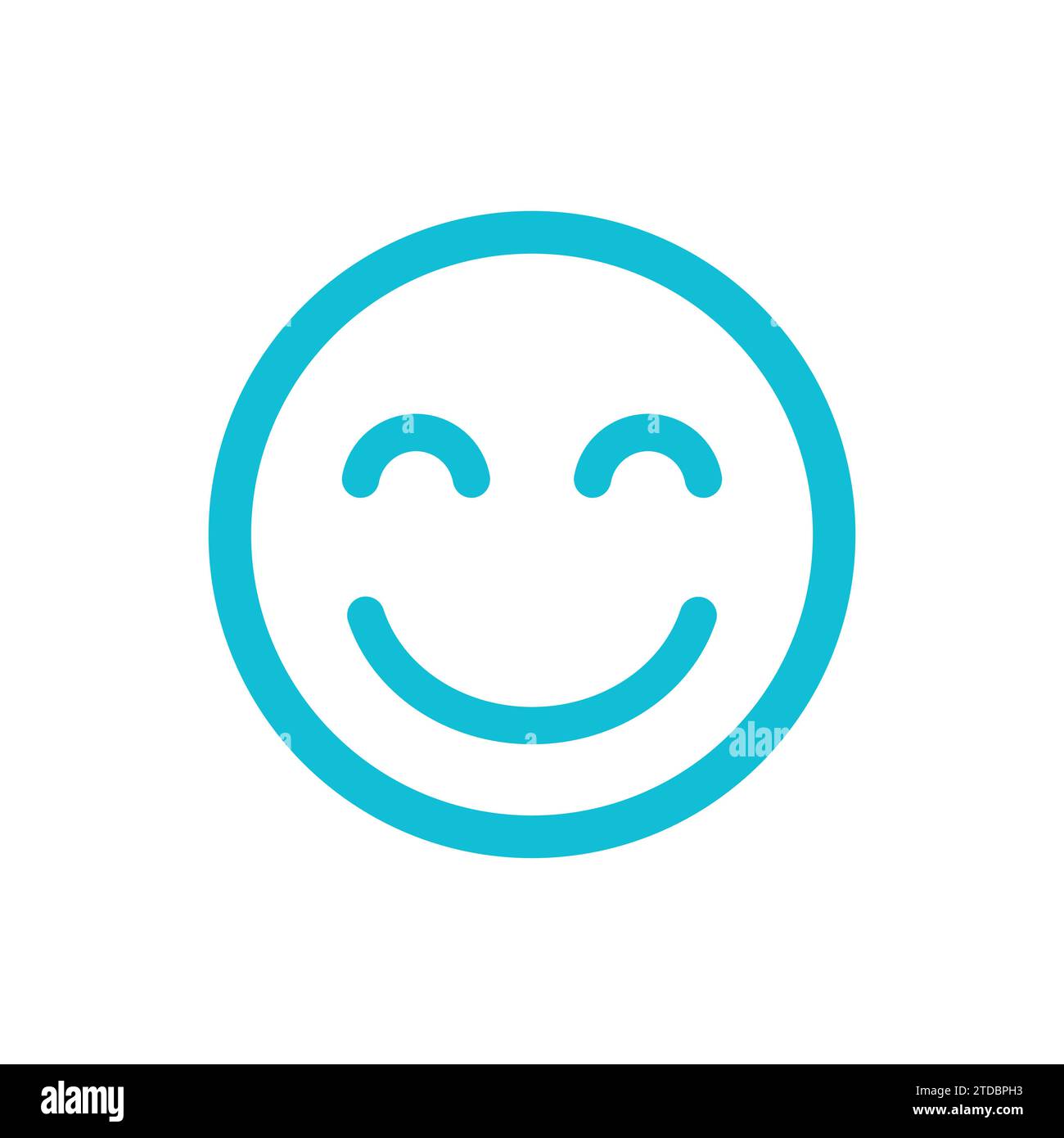 Emotional emoticon icon, from blue icon set. Stock Vector
