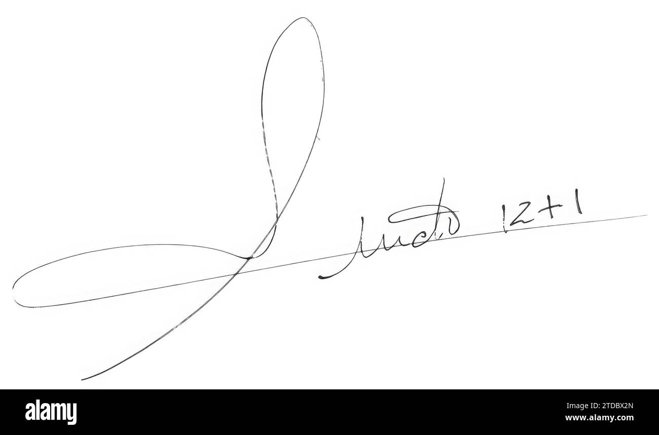 12/31/2008. Autograph Signature of Ángel Nieto. Credit: Album / Archivo ABC Stock Photo