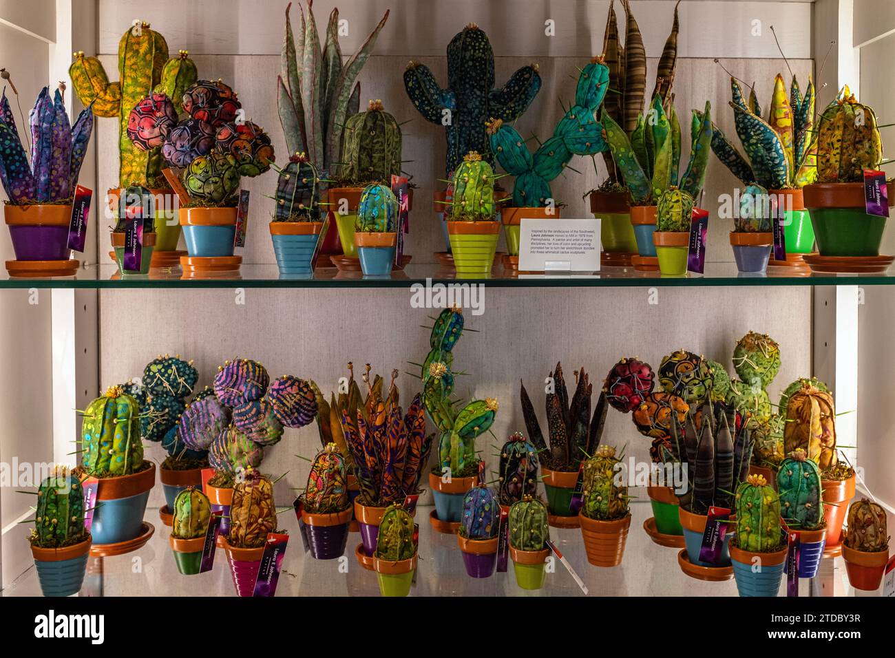 whimsical cactus sculptures by Laura E. Johnson sold at Albuquerque