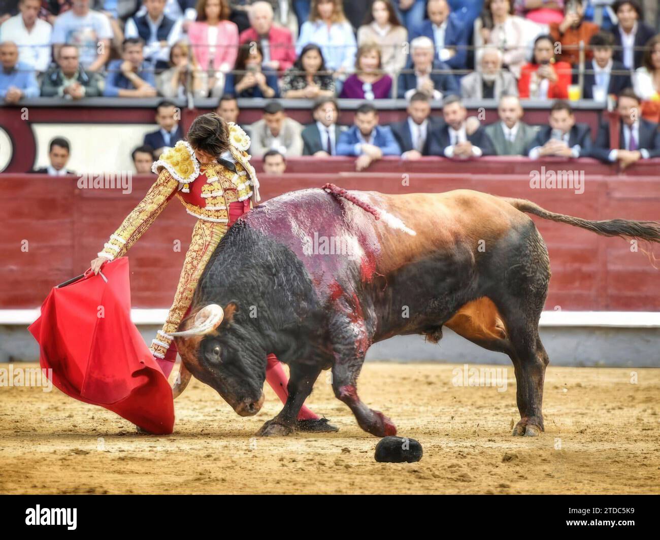 Madrid, 10/12/2022. Las Ventas bullring. Bullfight of Hispanidad with ...