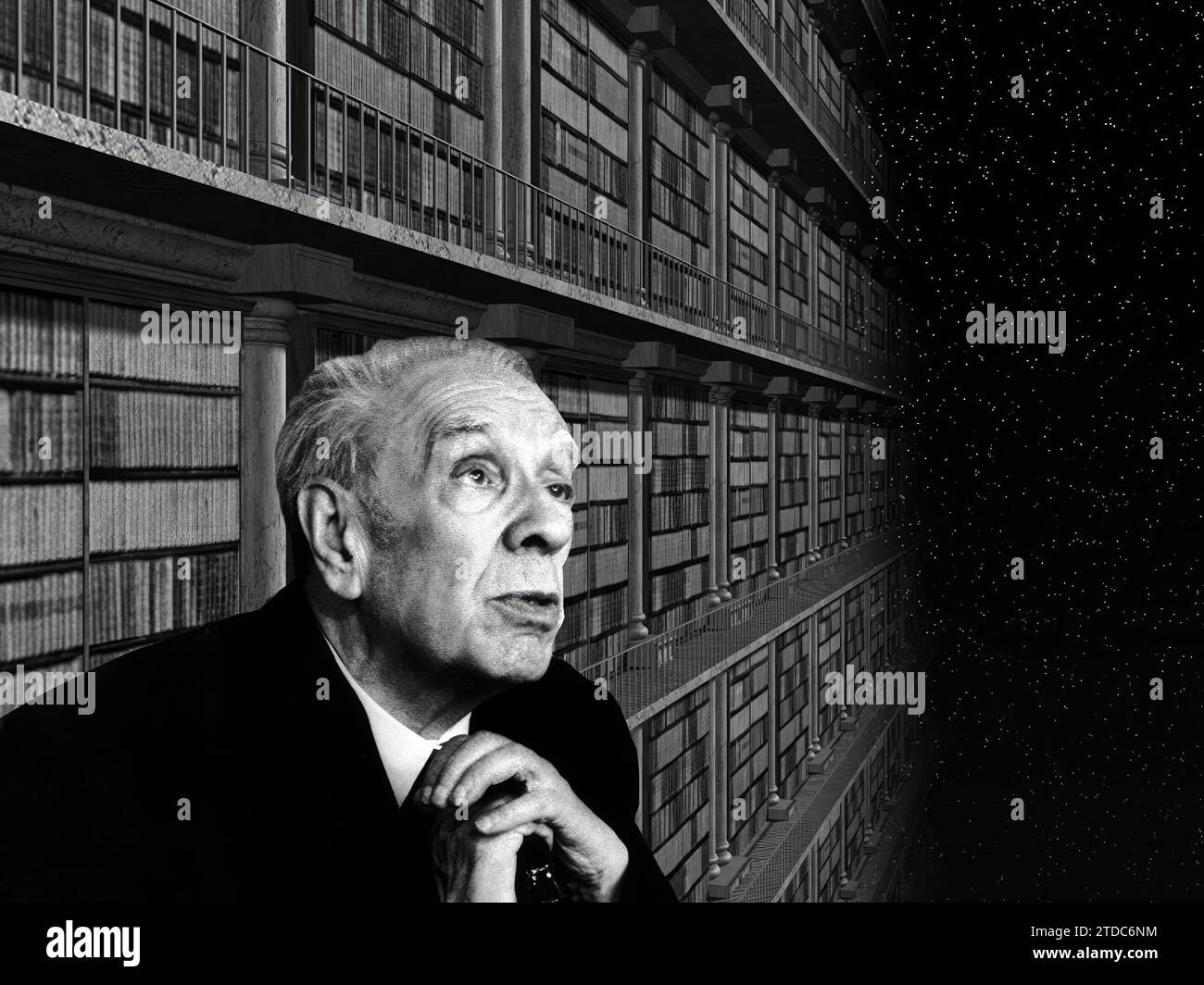 12/31/1969. Jorge Luis Borges. Credit: Album / Archivo ABC Stock Photo