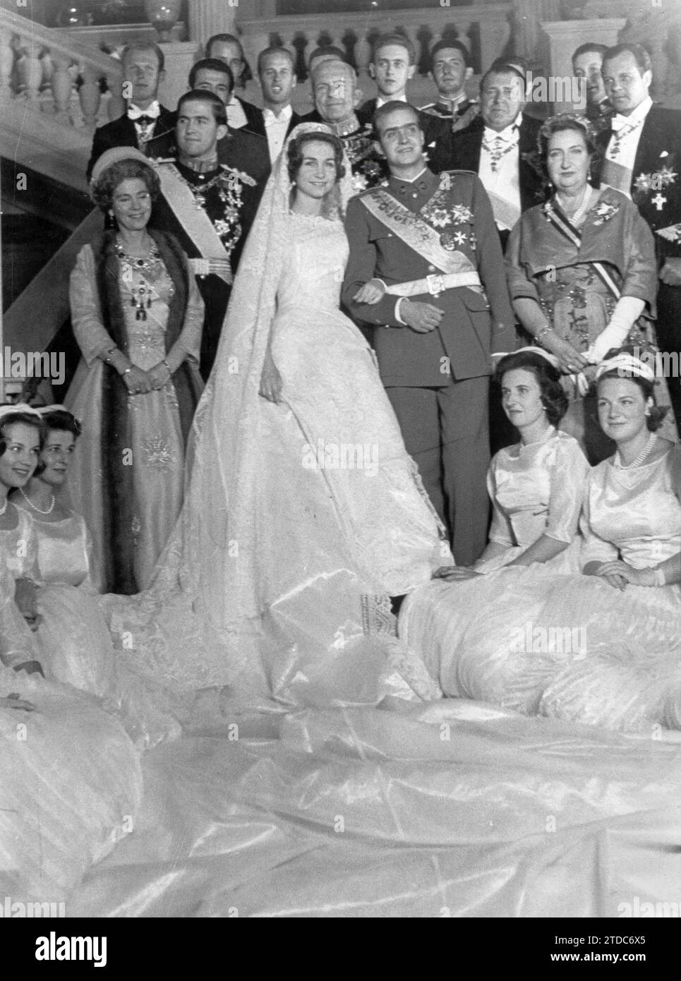 05/13/1962. Wedding in Athens of Don Juan Carlos and Princess Sofia. Credit: Album / Archivo ABC Stock Photo