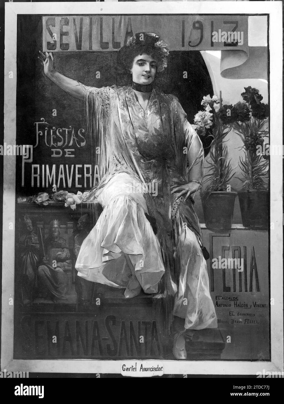 09/30/1911. Notable Poster. Poster of the Seville Fair, original by the illustrious artist D. José García y Ramos. Credit: Album / Archivo ABC / Dubois Stock Photo